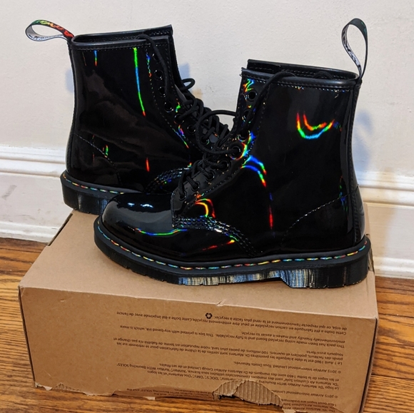 doc martens rainbow laces
